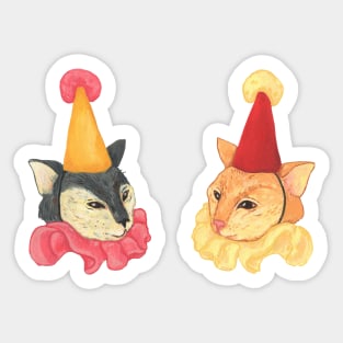 Cat Jesters Sticker